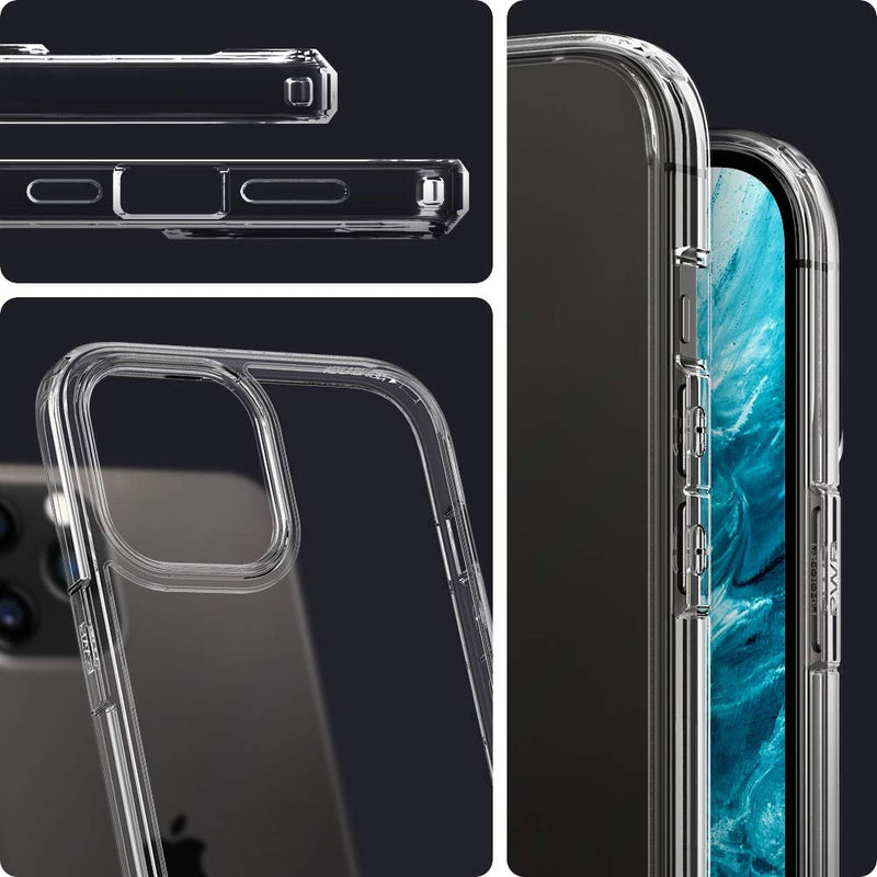 Spigen Ultra Hybrid [Anti-Yellowing PC Back] Designed for iPhone 12 Pro Max Case (2020) - Crystal Clear