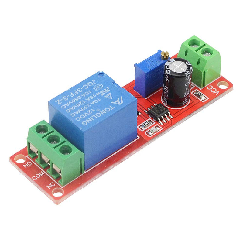 XINGYHENG 5Pcs 12V NE555 0-10 Seconds Delay Timer Switch Module Constant Current Regulator Timer Delay Converter for Automotive Control System Electrical Equipment