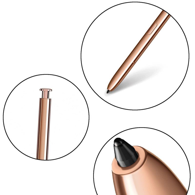 Galaxy Note 20 Pen Replacement for Samsung Galaxy Note 20 Note20 Ultra 5G Stylus Pen Touch Pen (NO Bluetooth) + Eject Pin(Mystic Bronze) Mystic Bronze