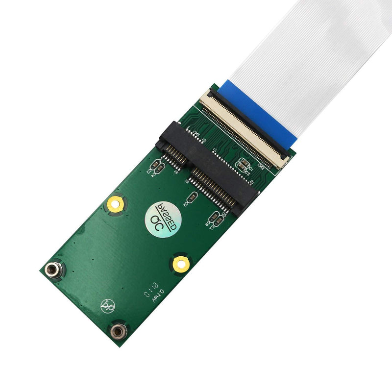 Mini PCI-E Express mSATA Extension Cable pcie Extender for Wireless Card mSATA SSD Blue