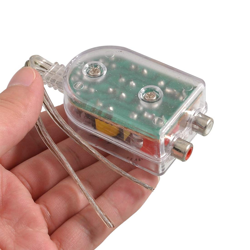 uxcell High to Low Impedance Converter Speaker to RCA Line for Vehicle
