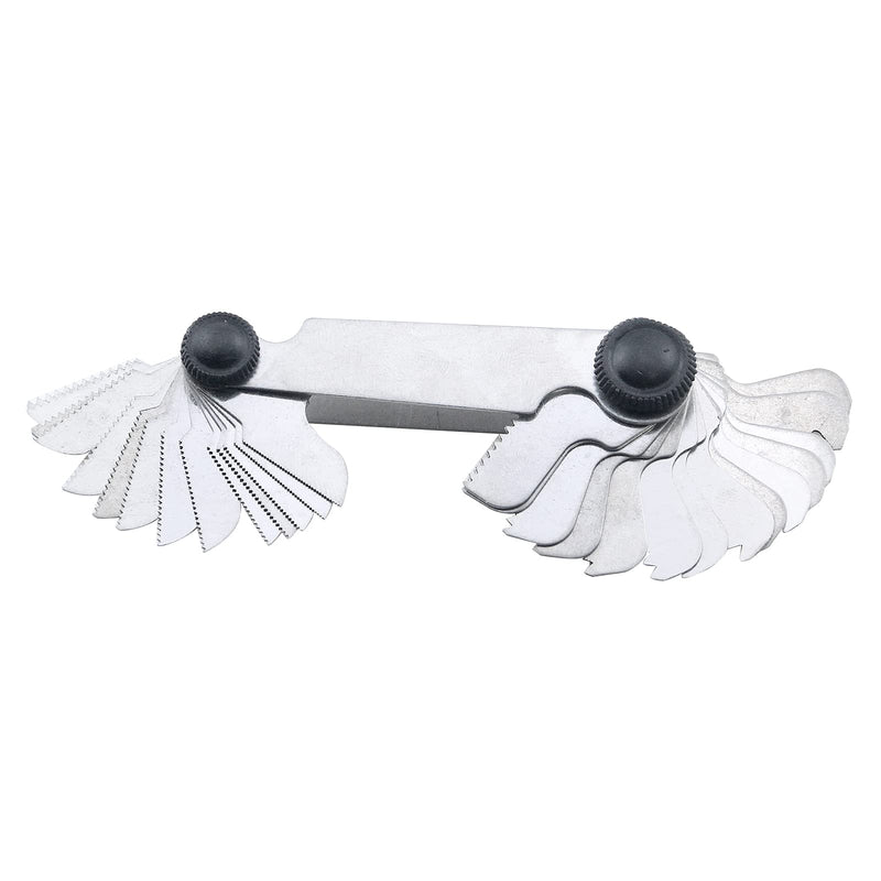 MY MIRONEY 60 Degree 30 Pcs America SAE Type Thread Pitch Gauge Stainless Steel Screw Pitch Measuring Tool