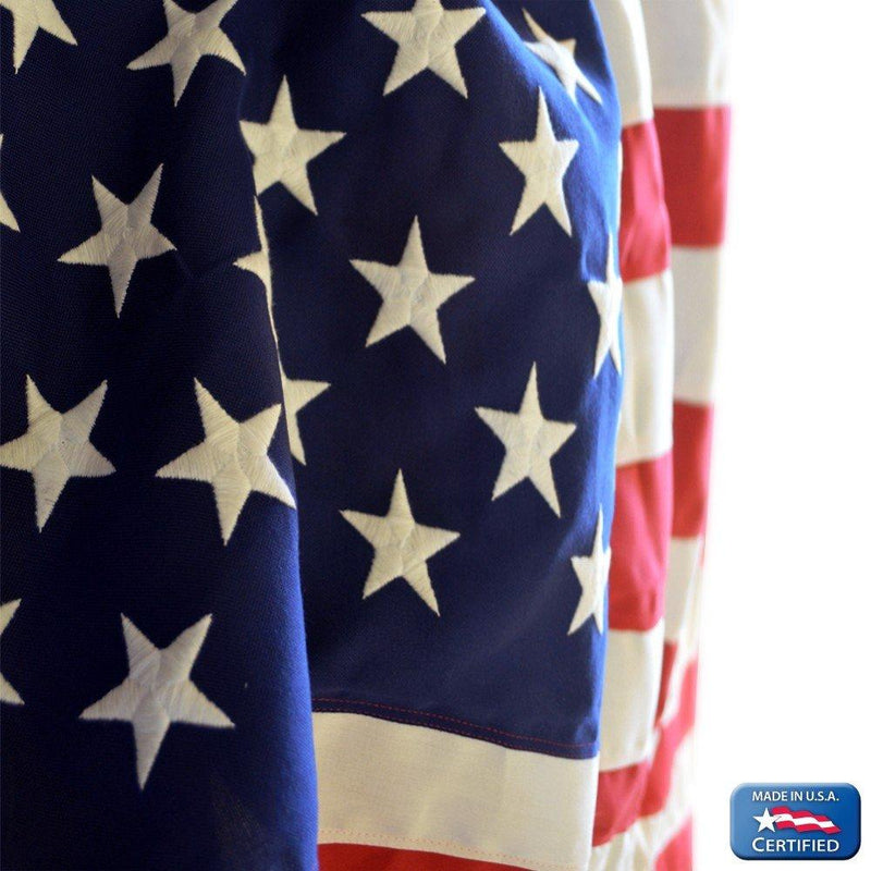 Annin Flagmakers Model 2710 American Flag Tough-Tex The Strongest, Longest Lasting, 3x5 ft, 100% Made in USA with Sewn Stripes, Embroidered Stars and Brass Grommets