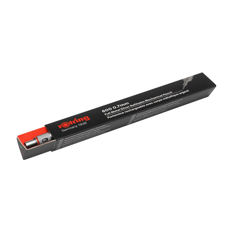 rOtring 1904444 600 Mechanical Pencil, 0.7 mm, Silver Barrel