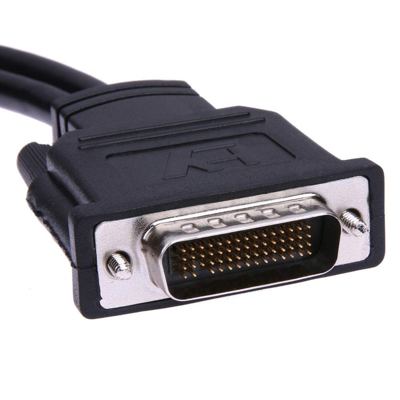 ANRANK DV59215AK DMS-59 Pin Male to 2 VGA 15 Pin Female Splitter Y-Cable Adapter