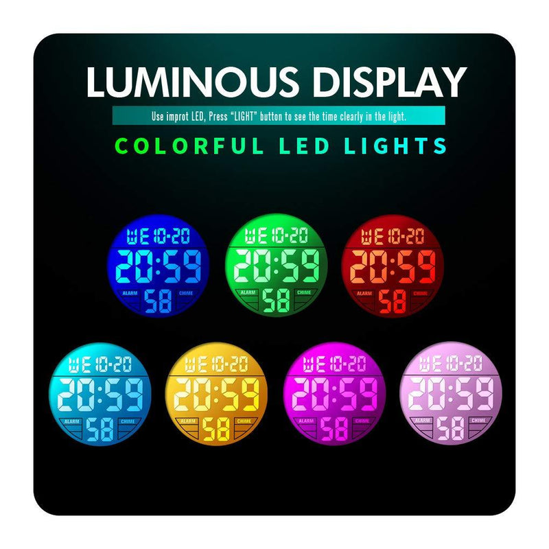 Boys Watch Digital Sports Waterproof Electronic Childrens Kids Watches Alarm Clock 12/24 H Stopwatch Calendar Boy Girl Wristwatch Camo Green