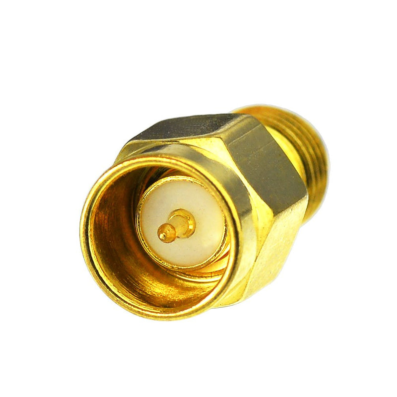 Eightwood SMA Male to Female Adapter Quick Push-On Connector (2 Pack) for RF Test Fitting Test