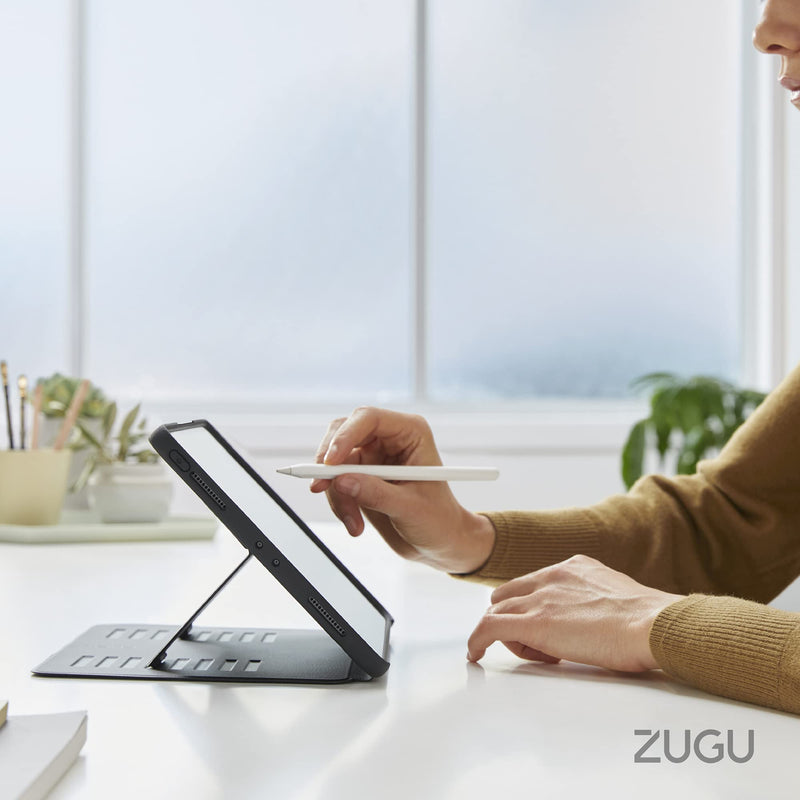 ZUGU CASE for iPad 10.2 Inch 7th / 8th / 9th Gen (2021/2020/2019) Protective, Thin, Magnetic Stand, Sleep/Wake Cover - Black (Model #s A2197 / A2198 / A2200 / A2270 / A2428 / A2429 / A2430) Black - iPad (7th/8th/9th Gen) 10.2 IN
