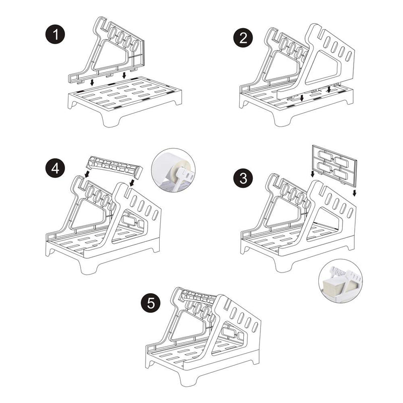 Trohestar Label Holder for Rolls and Fanfold Labels Work with Desktop Label Printer (White)