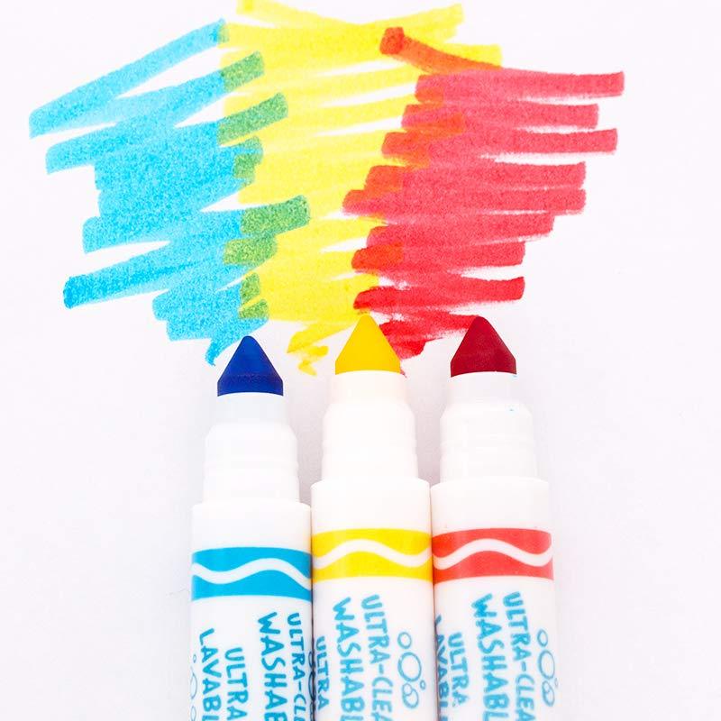 Crayola Ultra Clean Washable Markers, Broad Line, 12 Count