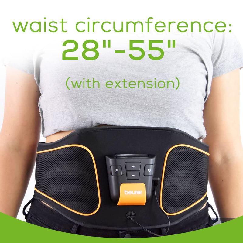 Beurer Abdominal Toning Belt | Ab Stimulator with 5 Training Programs | EMS Muscle Training for Men and Women | Portable EMS Toning Machine, EM37