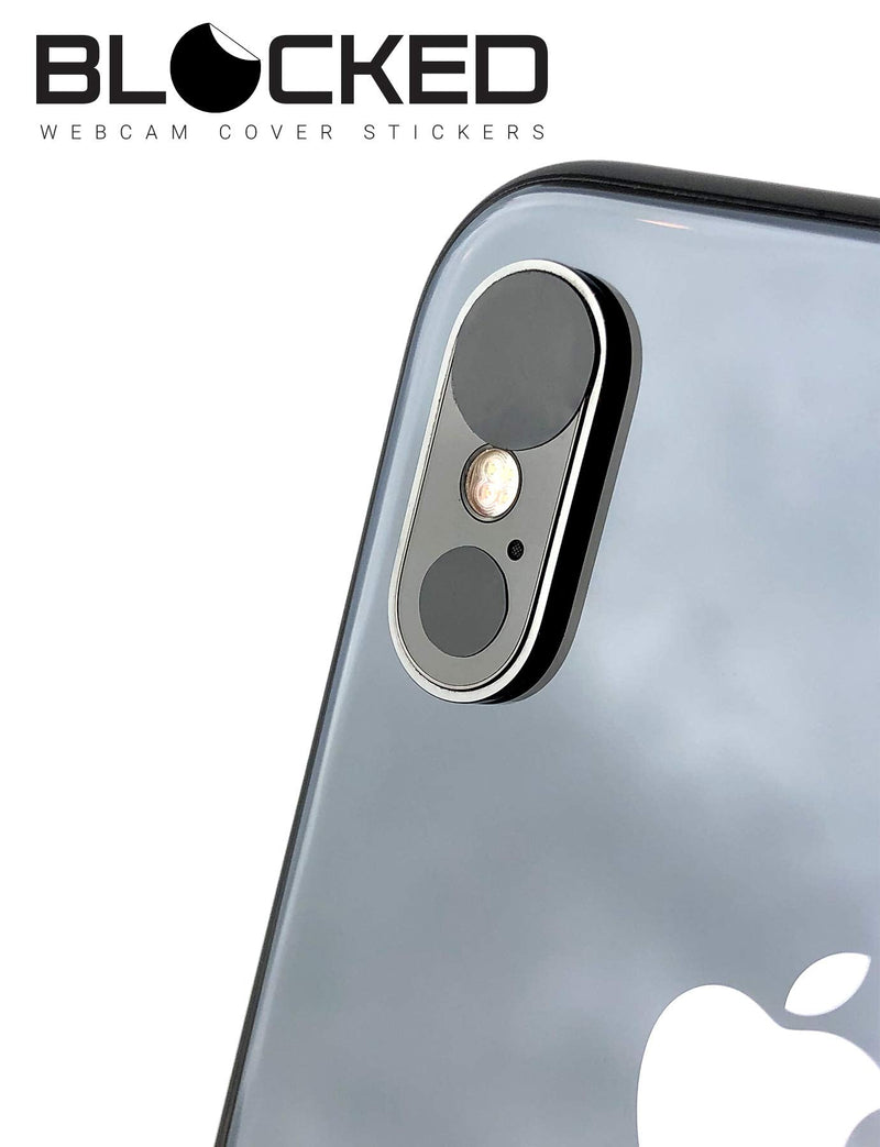 BLOCKED Webcam/Camera Vinyl Covers | 95 Low-Tack Restickable Webcam Stickers | 5-Sizes | Black 95-Pack (Ultra Glossy)