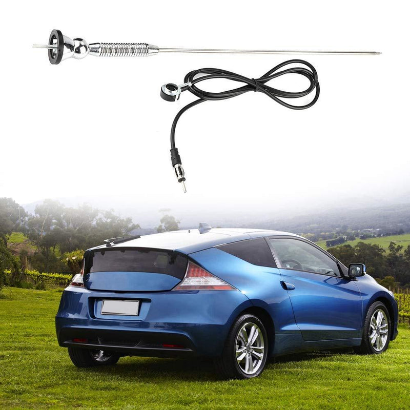 Akozon Antenna 18.5" Universal Car Roof Fender Radio AM/FM Aerial Antenna 180°Swivel