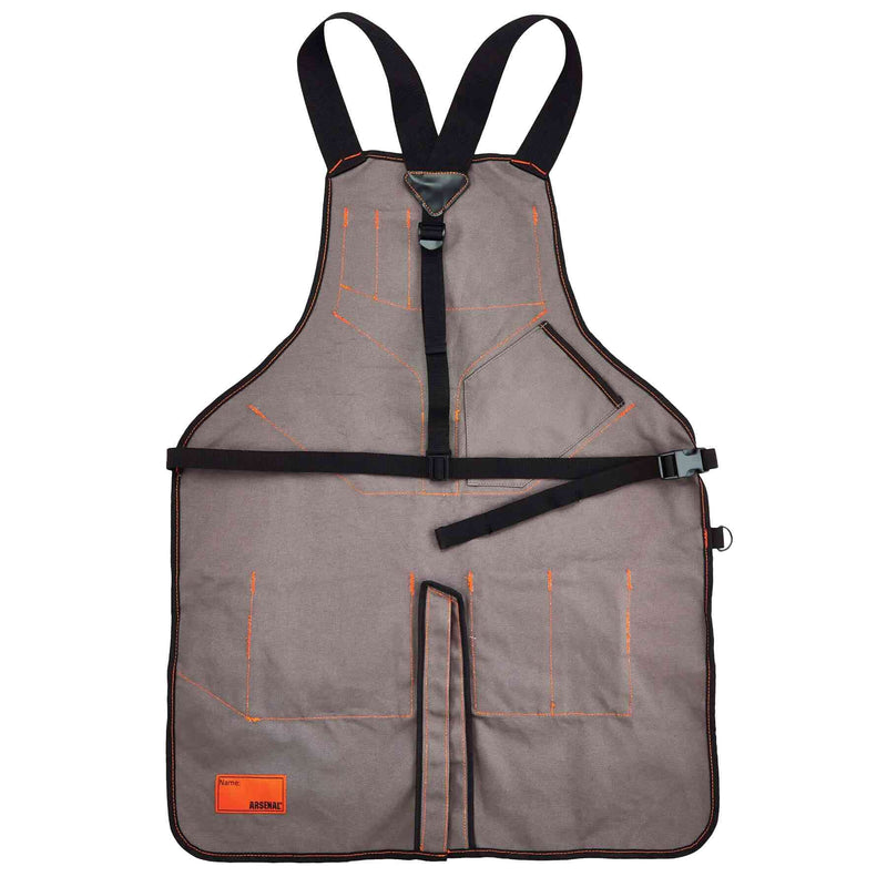 Ergodyne - 13696 Arsenal 5705 Full Length Tool Work Apron, 13-Pockets, Gray