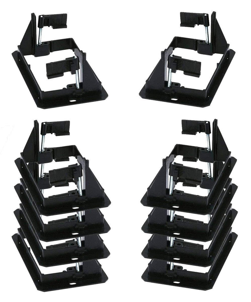 iMBAPrice LV1-10PK (Pack of 10) Single Gang (1-Gang) Low Voltage Drywall Mounting Bracket - Black 1 Gang (10 Pack)
