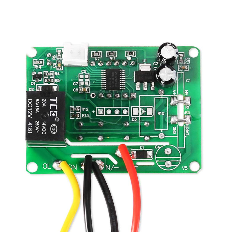 Digital LED Temperature Controller Module, XH-W3001 Mini Thermostat Switch with Waterproof Sensor Probe, Programmable -50 to 110 Degree Heating Cooling Thermostat(24V) 24v