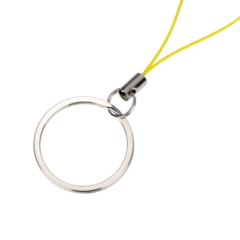 Bememo Keyring with Strap Lanyard for USB Flash Drive MP3 Player Keys Cellphone Keychain, 4 Colors, 20 Pieces