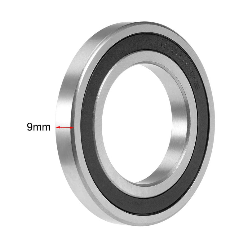 uxcell 16008-2RS Deep Groove Ball Bearing 40x68x9mm Double Sealed Chrome Steel Bearings 1-Pack 40mmx68mmx9mm