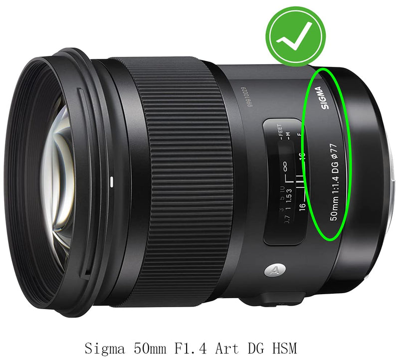 77mm Lens Cap Cover Compatible for Sigma 50mm F1.4 Art DG HSM,HUIPUXIANG [2 Pack]