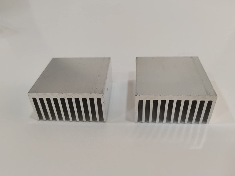 Aluminum Chipset Heatsink Heat Sink Cooling Fin Silver for CPU LED Power Active Component 40 x 40 x 20 mm (2 Pieces) Kalolary 2 Pieces.