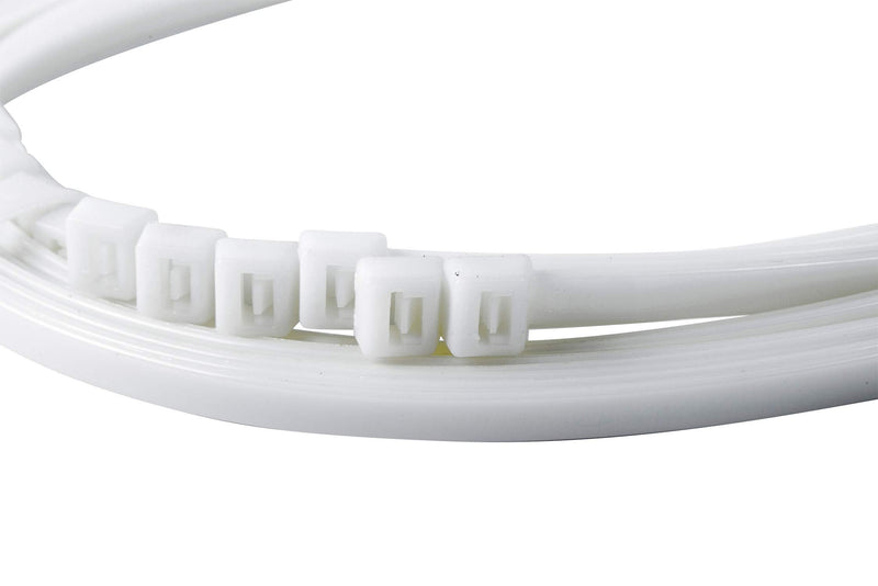 Gardner Bender 46-310 DoubleLock Cable Tie, 11 inch, 75 lb, Electrical Wire and Cord Management, Nylon Zip Tie, 100 Pk, Natural White