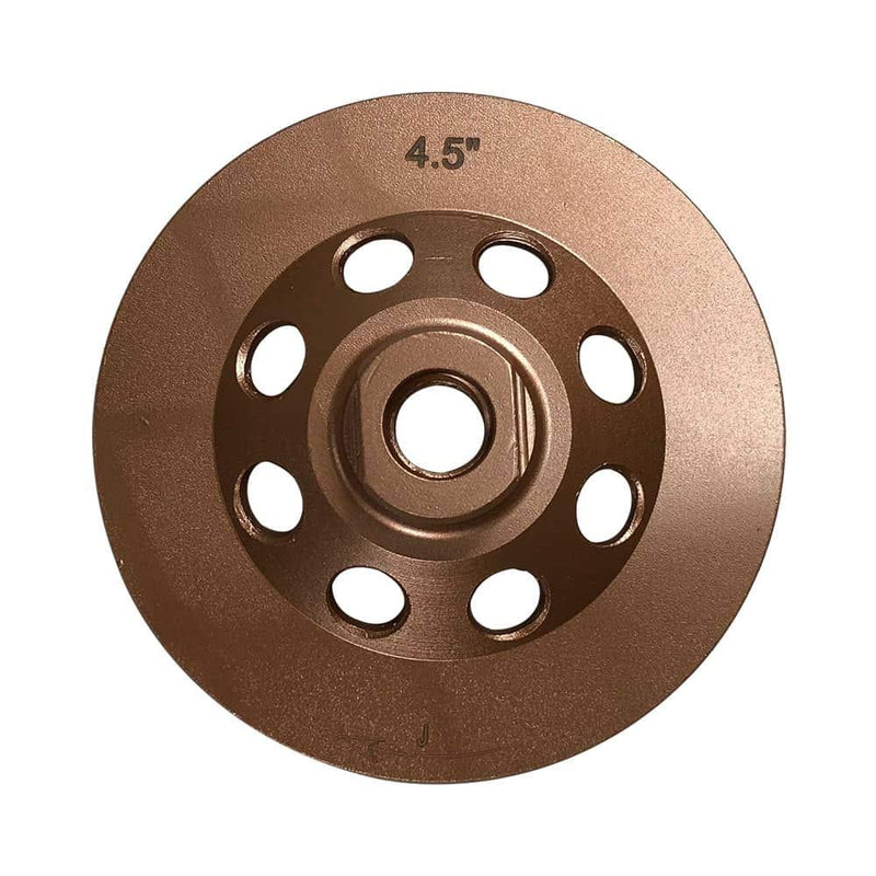 4.5" Diamond Cup Grinding Wheels for Concrete 16 Double Row Segments 5/8"-11 Arbor 4.5 inch 16 segments