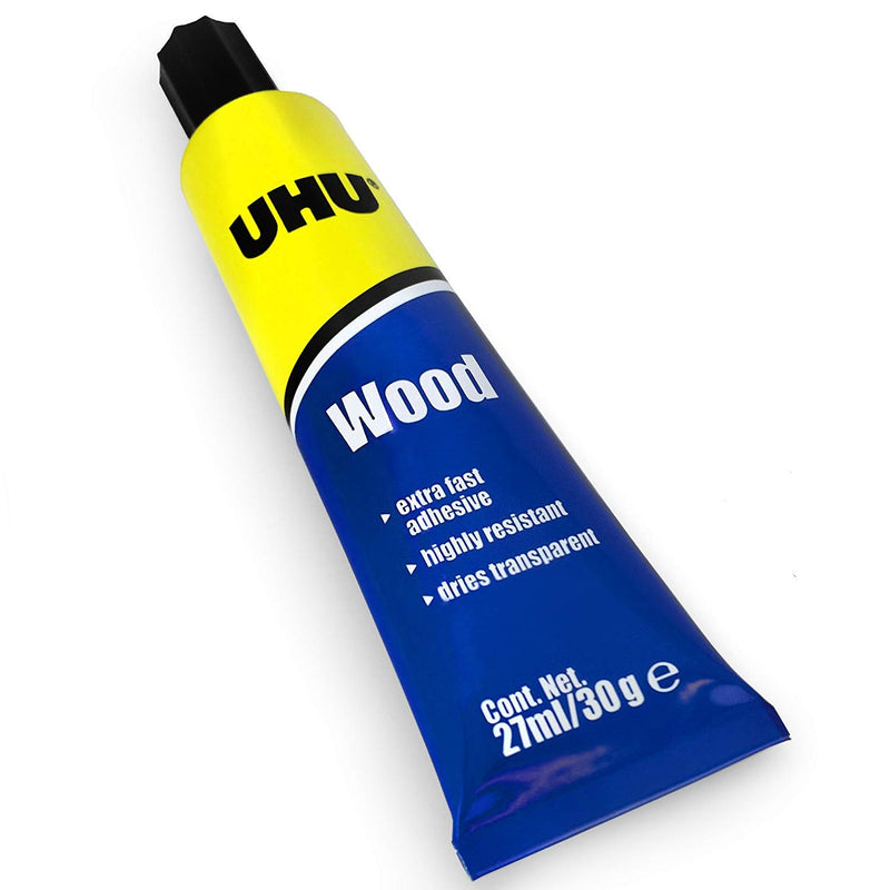 UHU Wood Adhesive – Extra Fast Setting Glue - Solvent Free – 27ml