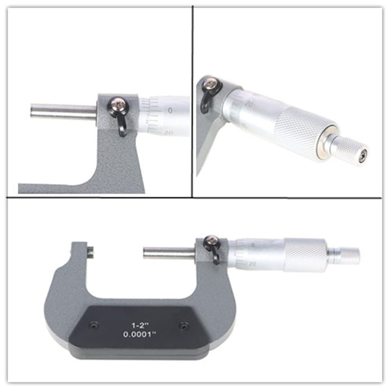 1-2" Precision Outside Micrometer 0.0001" Carbide Tipped for Precision Measurement Work