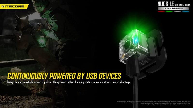 Nitecore NU06 LE Signal lamp can be loaded