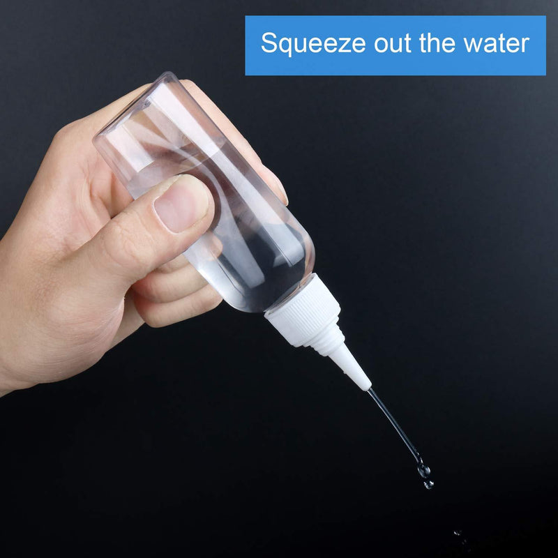 TrendBox 2oz / 60ml Hair Color Applicator Bottles Pointed Mouth Top Cap Bottles Twist Cap for Essential Oils, Liquid - 12 Pack 12 Pack - 60 ml