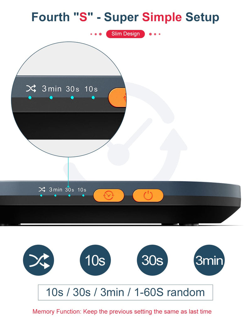 STARVIKY Undetectable Mechanical Mouse Jiggler, Ultra-Slim Automatic Mouse Mover, with On/Off Switch and Random Interval Timer, Active Mouse Moving Device, Driver-Free Mouse Wiggler Shaker Silently Large Ultra Slim