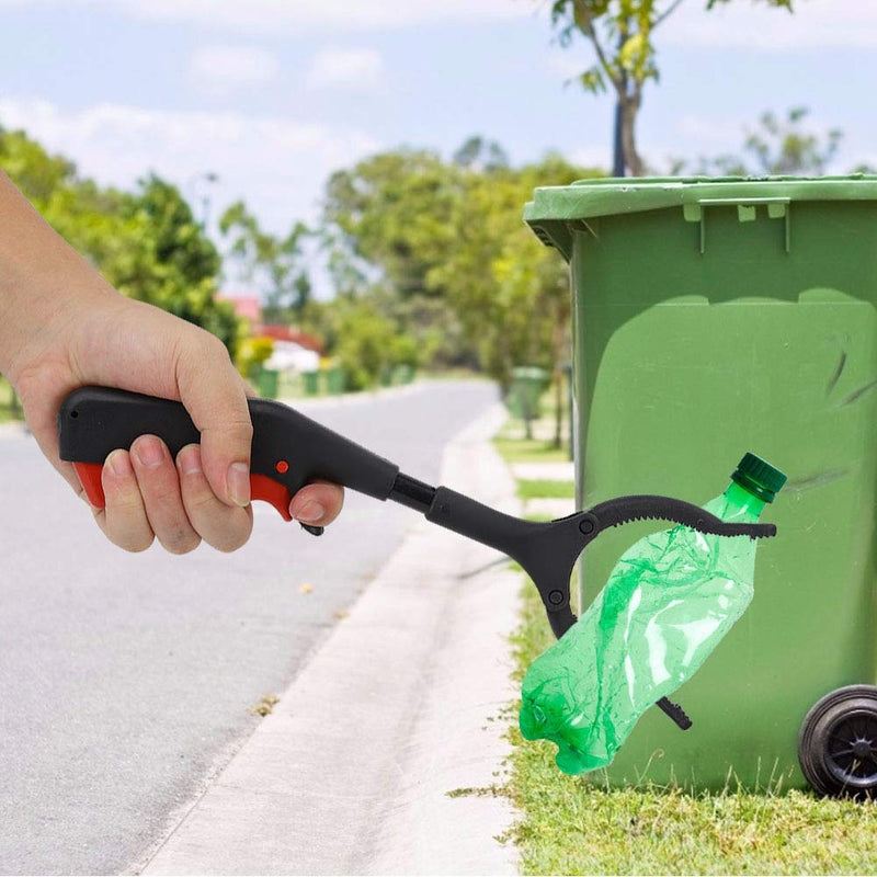 Denkerm Heavy Duty Claw Trash Garbage Picker, Grabber Reacher Tool, Practical for Gripping Variouse Shapes Objects Picking up Trash Pests Trash