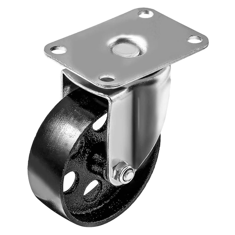 Online Best Service 4 Pack Large Steel Swivel Caster Wheel Heavy Duty 3.5" Wheel (3.5" No Brake) 3.5" No Brake