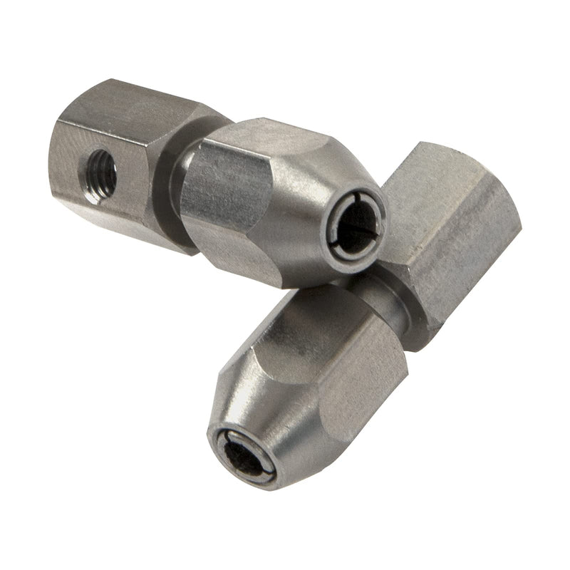 2Pack Vgoohobby CNC Stainless Steel RC Flex Collet Coupler Flexible Coupling Motor Shaft Locker for DIY RC Boat Submarine (5mm to 4mm) 5mm to 4mm