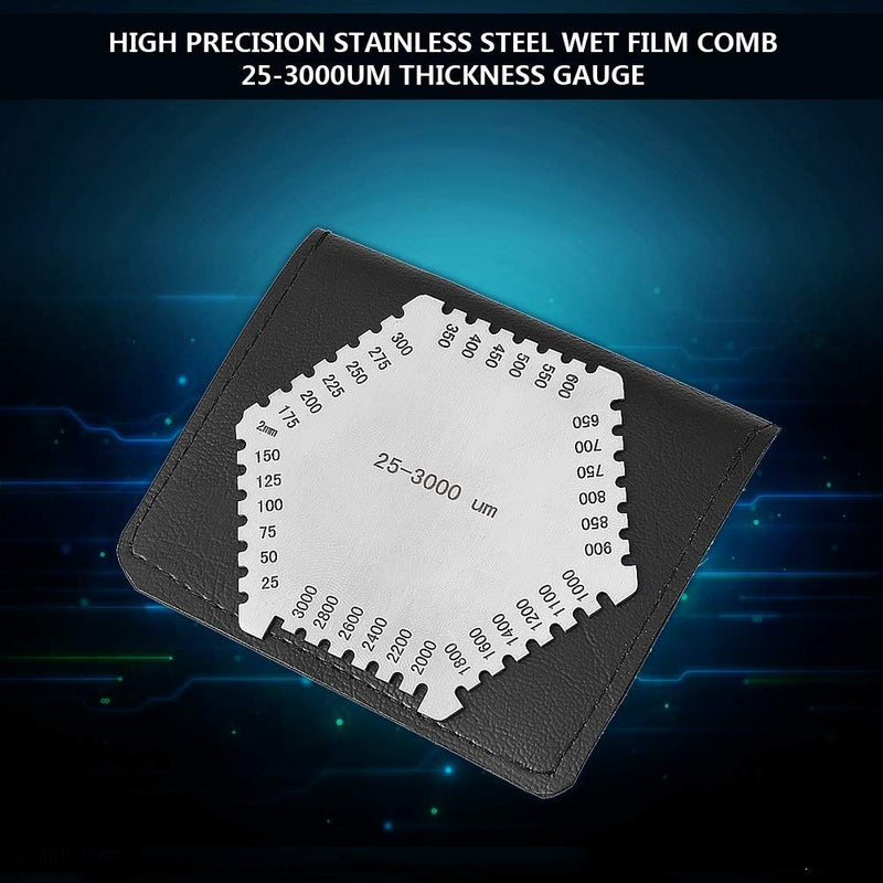 Reusable Stainless Steel Film Comb Wet Film Thickness Gauge Wet Film Gauge for Thickness Measure Paint Coating Thickness