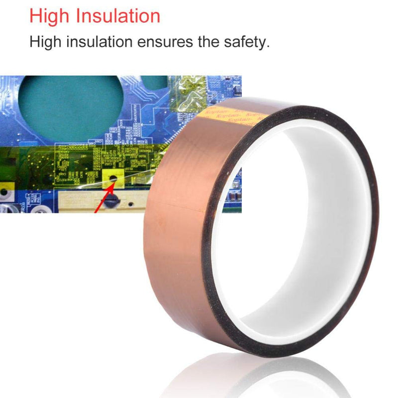 Heat Resistant Tape, 250-300 Degree High Temperature Insulation Tape 33m High Insulation Heat Adhesive Tape