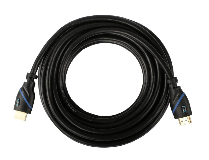 25ft (7.6M) High Speed HDMI Cable Male to Male with Ethernet Black (25 Feet/7.6 Meters) Supports 4K 30Hz, 3D, 1080p and Audio Return CNE60539 25 Feet (Single Pack) HDMI Male to Male 1 Pack
