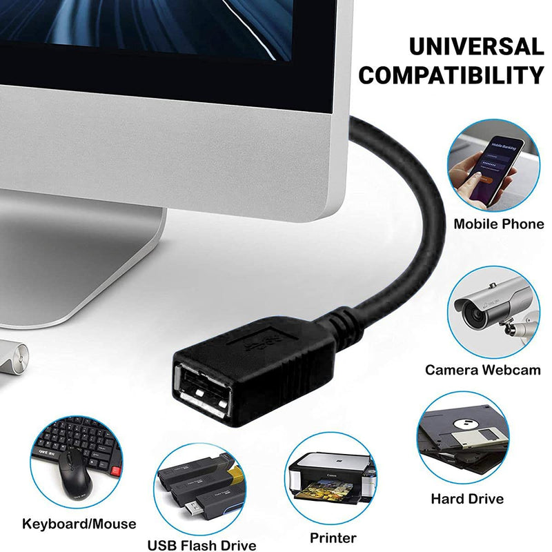 iMBAPrice USB 3.0 Extender - 15 Feet SuperSpeed USB 3.0 A Male to USB 3.0 A Female Extension Cable (Black) 15 Ft Black (USB 3.0)