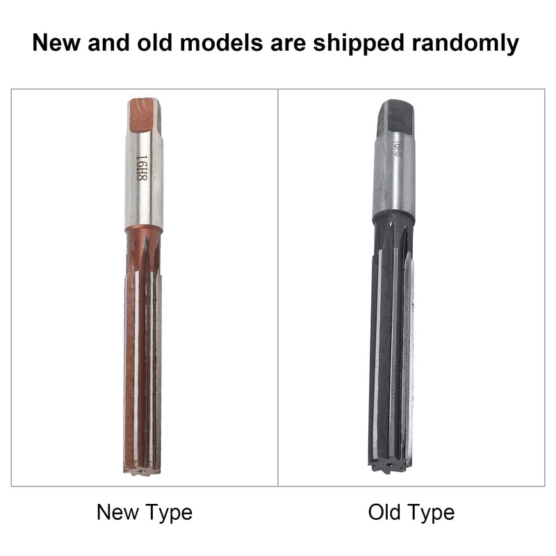 HSS Reamer, 16mm Hand Reamer Parallel Shank Reamer with Parallel Hand Reamer Pipe Drilling Tool Metal Working Tool 16MM