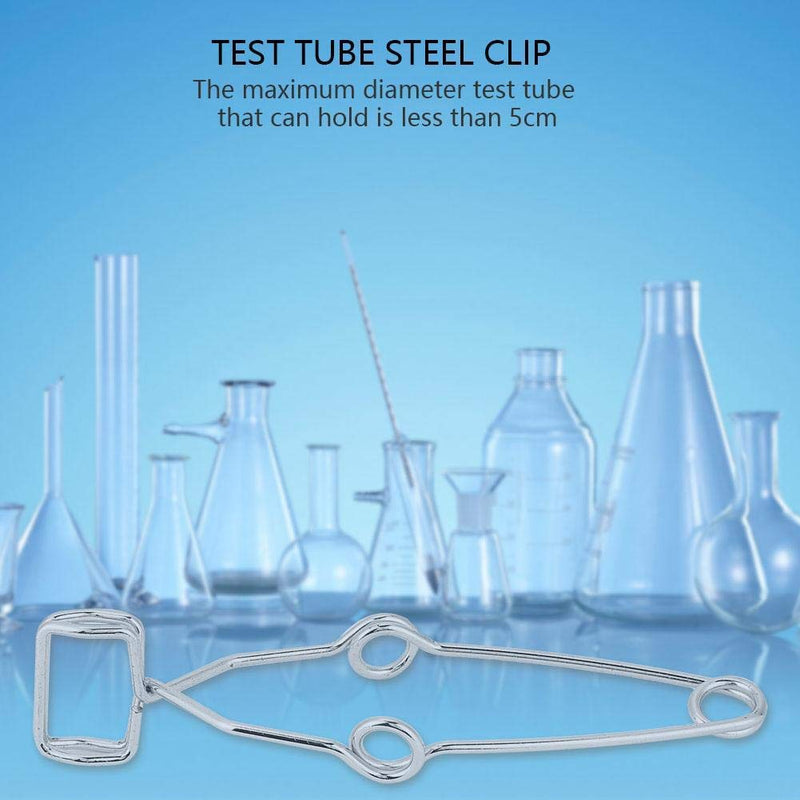 5Pcs/Set Spring Test Tube Steel Clip Clamp Holder Testing Tube Holder Laboratory Experiment Tool Length 14.5cm / 5.7in