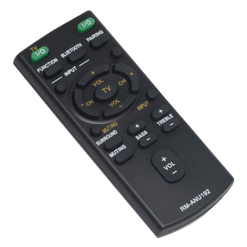 VINABTY Rm-anu192 Rm-anu191 Replaced Remote fit for Sony Sound Bar Ss-wct60 Sswct60 Ht-ct60 Sact60 Sa-ct60 Sa-ct60bt Sact60bt Htct60bt Ht-ct60bt Sact60bt Sa-ct60bt Sswct60 Ss-wct60