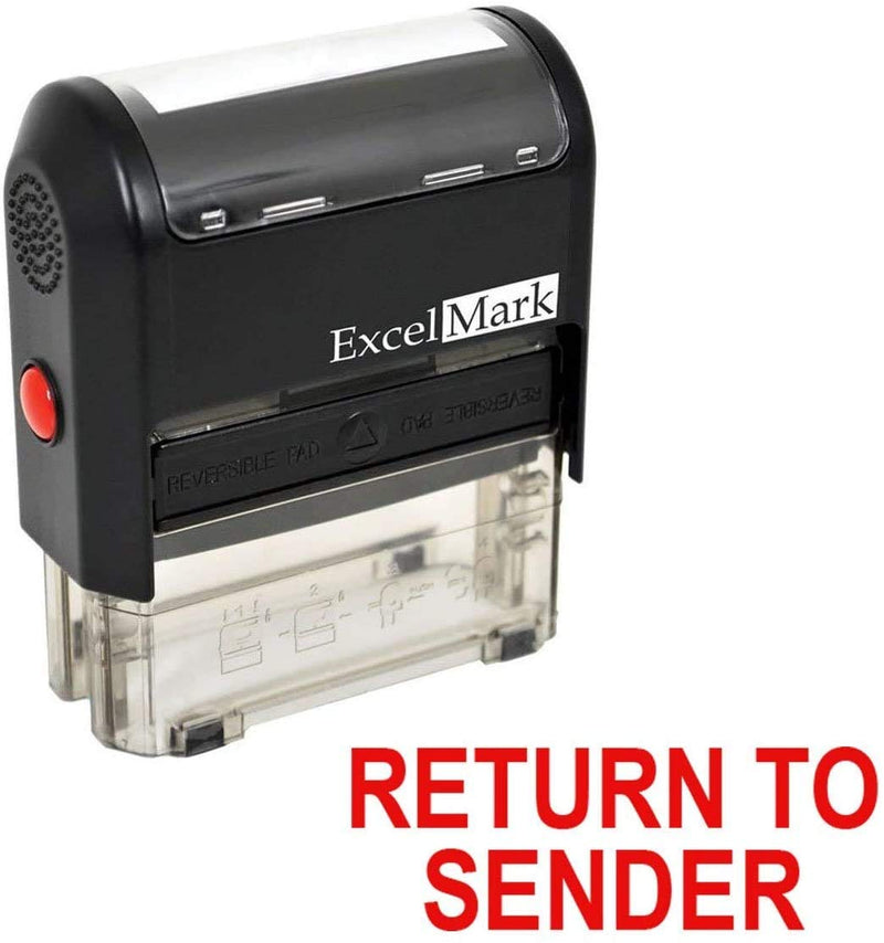 Return to Sender Self Inking Rubber Stamp - Red Ink