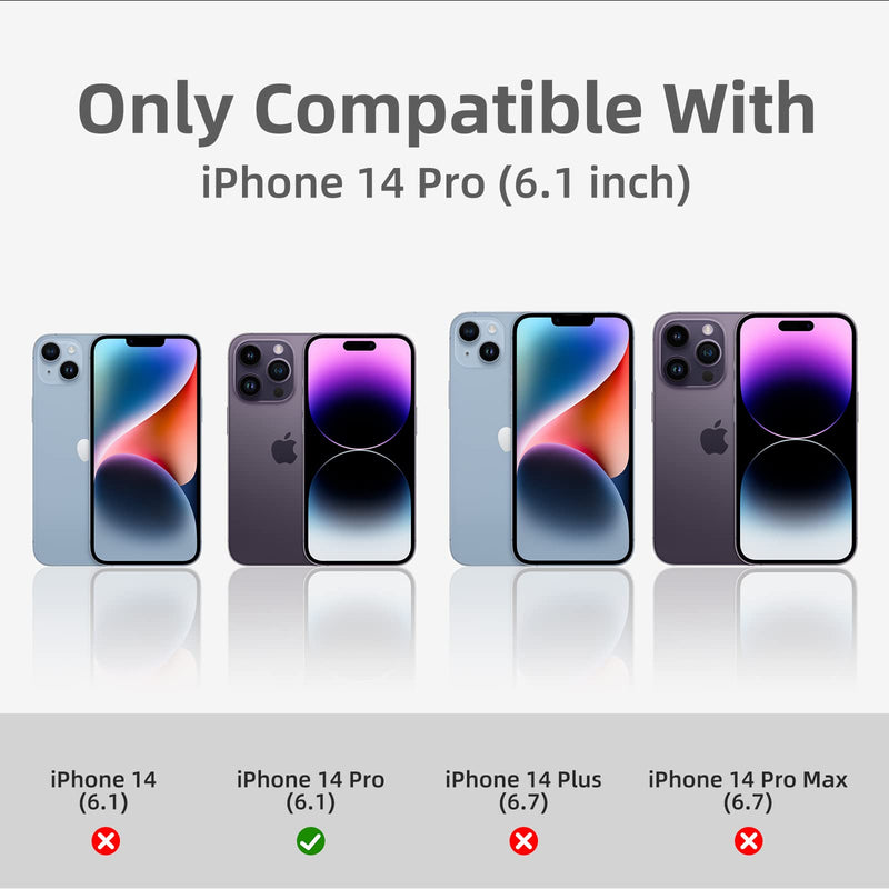 K TOMOTO Compatible iPhone 14 Pro Bumper Case (6.1 Inch), Liquid Silicone Bumper Case [Shock-Absorb] [Raised Edge Protection] [Drop Protection] [Silky and Soft Touch] Frame Bumper Case, Dark Purple Dark Purple