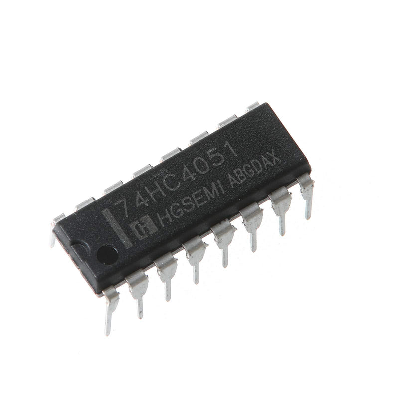 Bridgold 10pcs 74HC4051 74HC 8-Channel Analog multiplexer, Signal Splitter,16-DIP