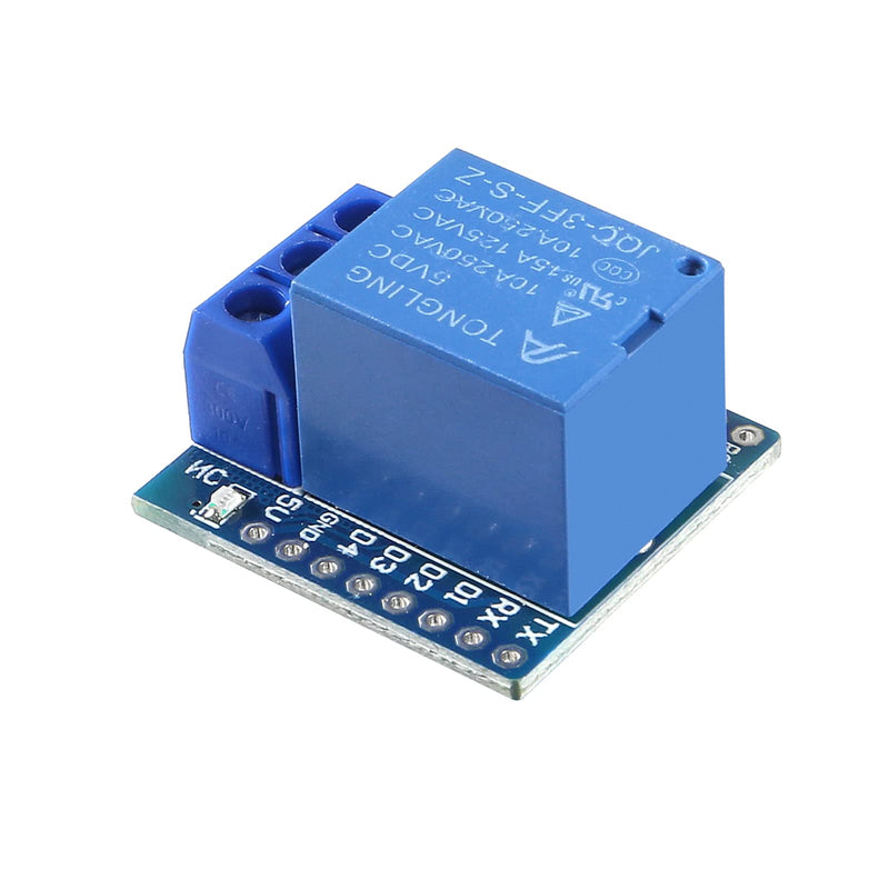 Alinan 8pcs 5V One Channel Relay Module Relay Switch 5V Mini Relay Shield for WeMos D1 Mini Also Compatible with Arduino for WeMos D1