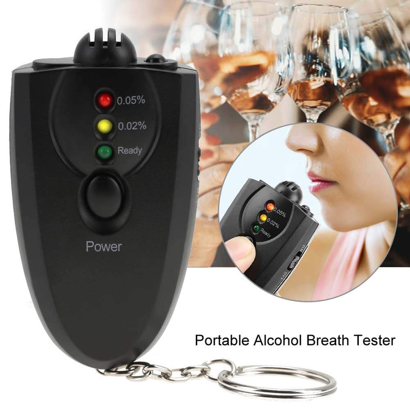 TMISHION Breathalyzer, Mini Portable LED Keychain Alcohol for Personal and Professional Use