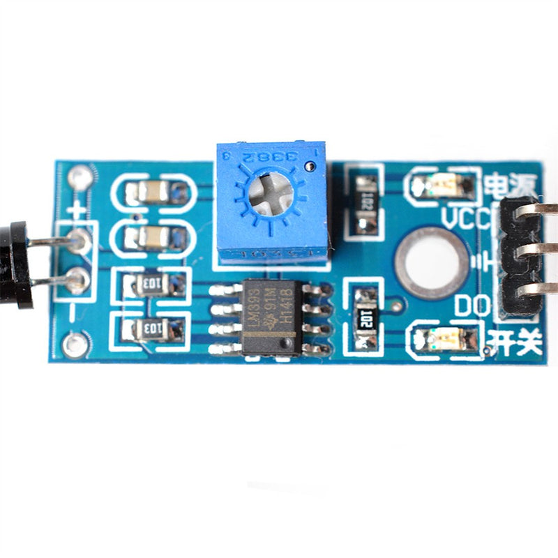 Oiyagai 5pcs IR Flame Sensor Module Detector Smartsense for Temperature Detecting Compatible with Arduino