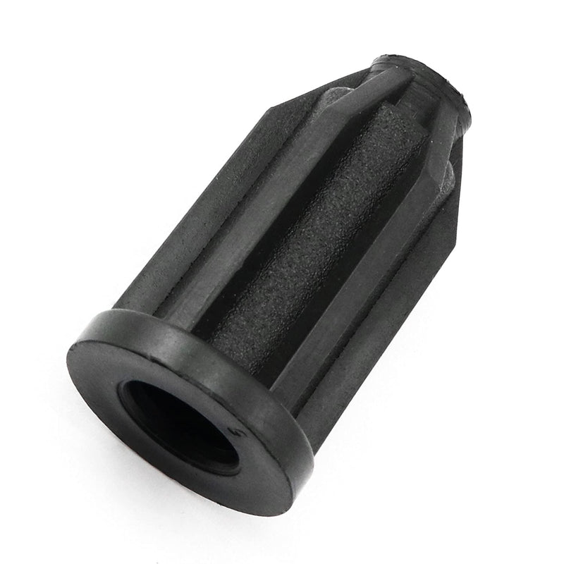 heyous 4Pcs Plastic Caster Socket Sleeve Round Inserts, 43.5mm Total Length, Black ID 11.5mm