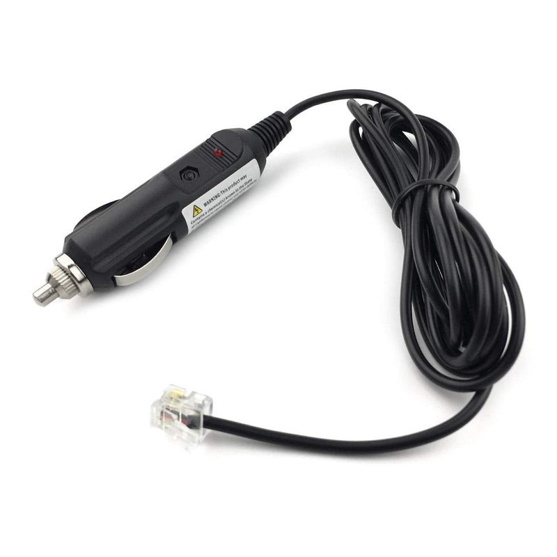 Eagleggo 6ft Phone Style Plug Car Power Cord fit for Escort Passport 9500ix 9500i 8500 8500x50 S55 S75g Solo S2 S3 and Beltronics GX65 RX65 Vector 975 Radar Detectors