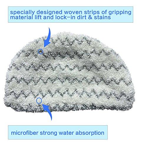 Amyehouse 10PK Replacement Pads for Bissell Powerfresh Steam Mop 1940 1440 1806 1544 2075 2685 Series 19401 19402 19404 19408 19409 1940A 1940F 1940N 1940T 1940Q 1940W B0006 15441 15443 2181 2814